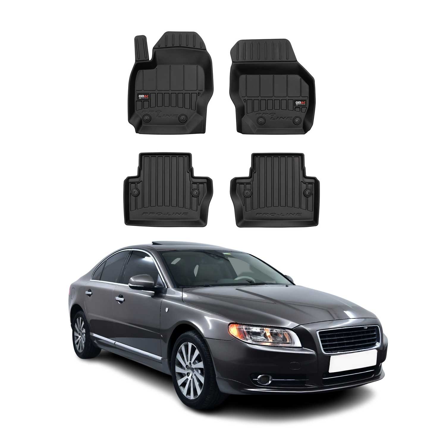 Tapis de sol caoutchouc Volvo XC70 V70 idéal pour sorties nature et pluie