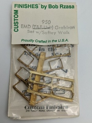 Custom Finishing 950 O EMD E&E Unit Grabiron Set With Safety Walk