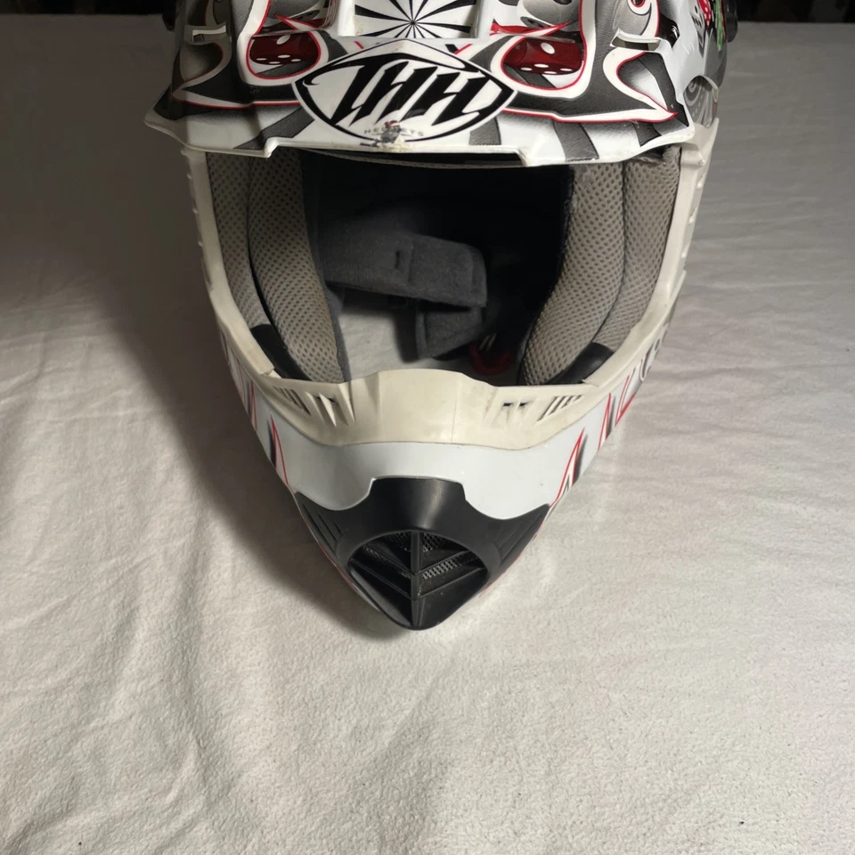 THH TX-12 GLOSS MULTI COLOUR JOKER OFFROAD MOTORCROSS HELMET L 59-60 - Image 3 of 4