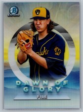 #DG-7 Dylan File 2020 Bowman Chrome Dawn of Glory Milwaukee Brewers