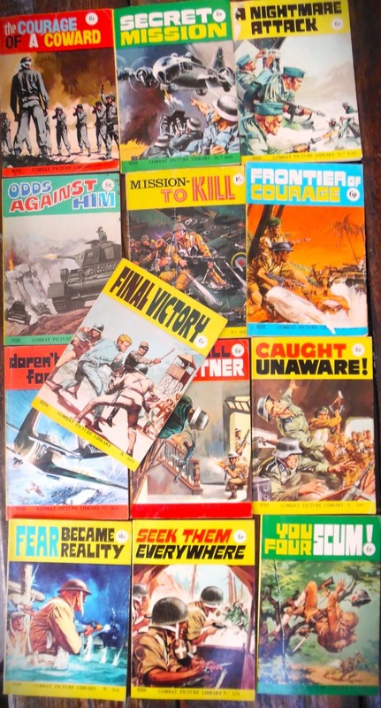 13 Combat picture library war comics