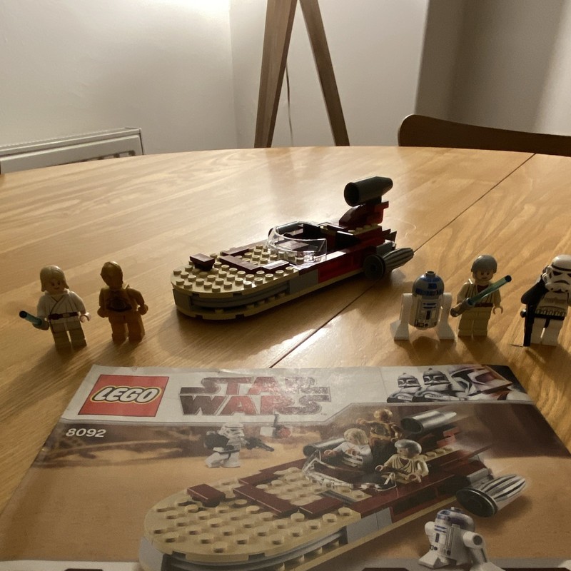 LEGO Star Wars 8092 Luke's Landspeeder 163pcs w/ Luke R2-D2 C-3PO No Box