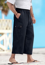 KingSize Men's Big  Tall Gauze Cargo Judo Shorts