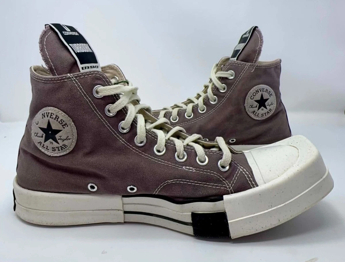 Rick Owens x Converse TURBODRK Chuck 70 Laceless Iron for Sale