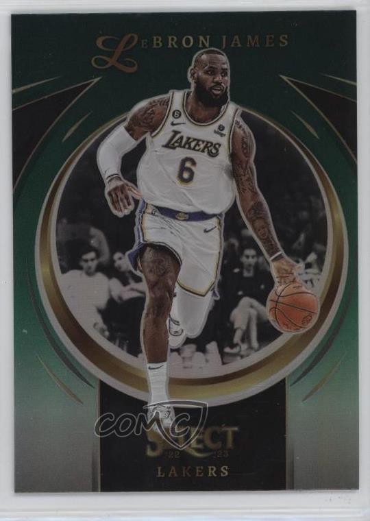 2022-23 Panini Select Select Certified Green Prizm LeBron James #18 11z5