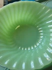 Anchor Hocking Fire-King Jadeite Swirl Shell Vegetable Serving Bowl 8-1/2"