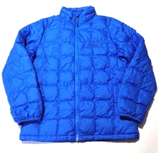 Marmot Jacket Women Blue Down Puffer Quilted Full Zip Insulated Womens XL