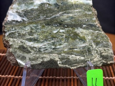 NEW PICS!! Superb Lg unpolished Greenstone slabs: Central Mine, Keweenaw, MI