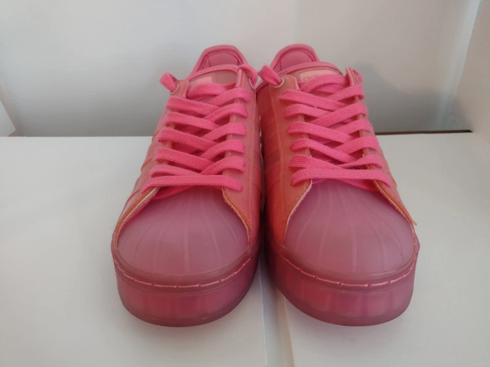 Adidas Superstar Jelly Semi Solar Pink Shoes Sneakers Size 9 - Image 2 of 4