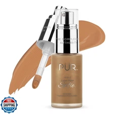 PÜR MINERALS 4-in-1 Love Your Selfie Longwear Foundation and Concealer, Full 