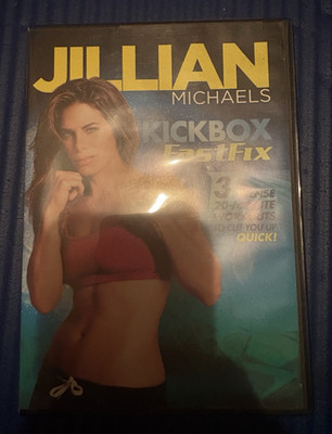 Jillian Michaels Kickbox FastFix Workout DVD Fitness Gym Training Kickboxing