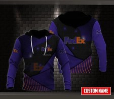 Personalized Name Fedex Purple Custom Full Print 3D Hoodie