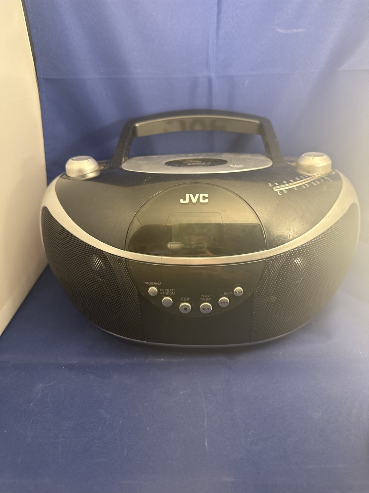 Am/fm Portable  Stereo Boombox Tested Works Pre Owned G C