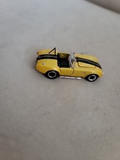 Shelby Collectibles Cobra 427. Yellowblack Doors And Hood Open Side Pipes.