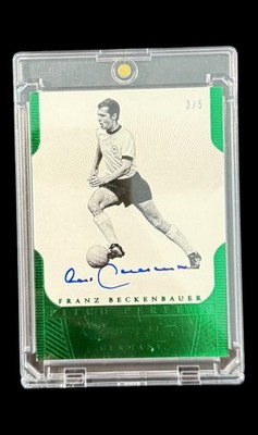 2015/16 Panini Flawless Soccer Franz Beckenbauer /5 On Card Auto Green