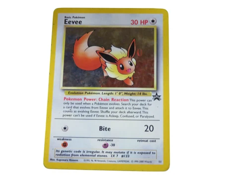 Eevee #11 Black Star Promo Holo Rare Vintage Pokemon Card - VG+
