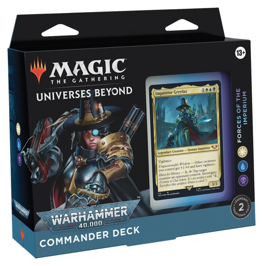 Mazo Magic The Gathering Warhammer 40k Commander, FUERZAS DEL IMPERIO
