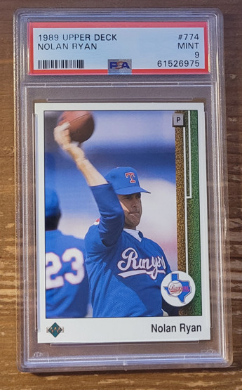 1989 Upper Deck #774 Nolan Ryan Texas Rangers PSA 9 (B)