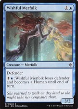 Wishful Merfolk C Throne of Eldraine # 73 NM