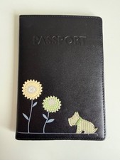 Radley Camber Sands Black Leather Passport Cover