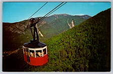 Franconia NH Aerial Tramway Tram Car Mt Lafayette Range Postcard