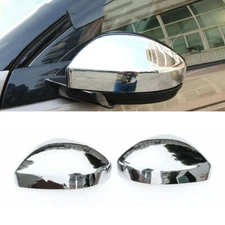 2P Chrome Rearview Side Mirror Moulding Cover Trims For 2016-2020 Jaguar F-PACE