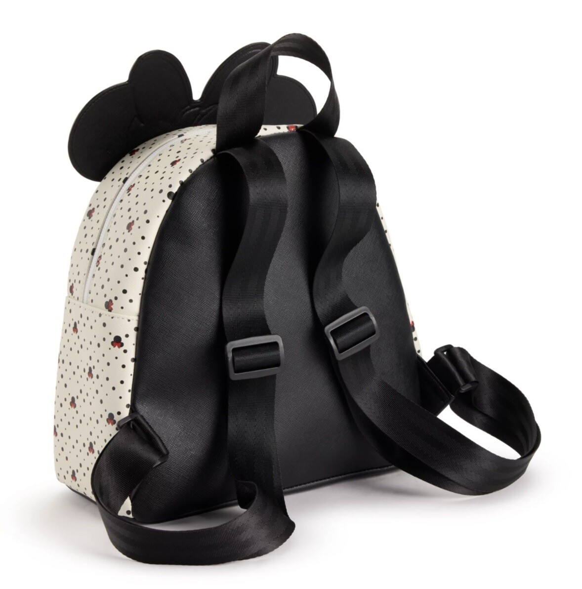Minnie Mouse Mini Backpack Polka Dots 3D Ears Bow PU Adjustable Straps Disney 3D Ears Minnie Mouse Polka Dot Mini Backpack with Bow  main image 4