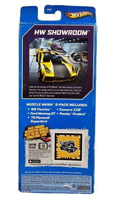 NEW Mattel Hot Wheels HW Showroom Muscle Mania 5 Pack 1:64 Die