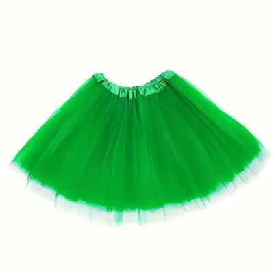 TOP- KARNEVAL Prinzessin 1 Tütü Tutu Tüllrock Petticoat Ballett Rock   grün