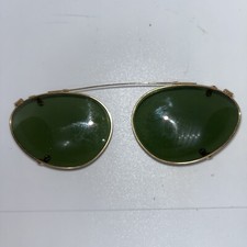 Calobar Outdoor Glasses Clip On Sunglasses Aviator Gold Frame Vintage Excellent