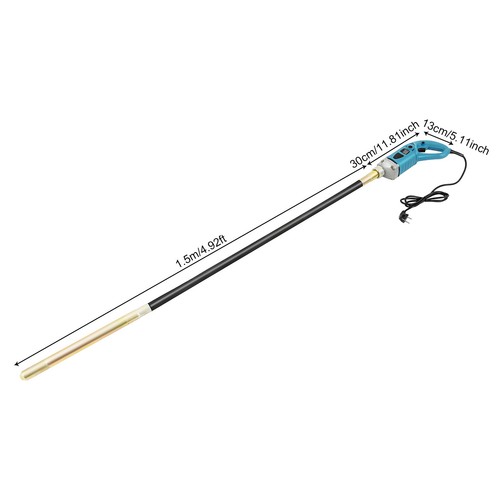 1300W Electric Concrete Vibrator Cement Finishing Tool Bubble Remover +1.5m Hose - Imagen 8 de 15