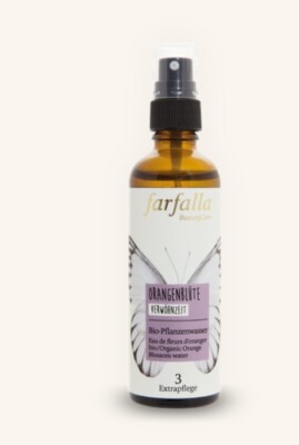 farfalla - Orangenblüte, Bio-Pflanzenwasser, Verwöhnzeit 75 ml