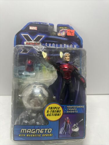 X-Men Evolution (2000) Magneto with Sphere Action Figure Toy Biz Damaged Box