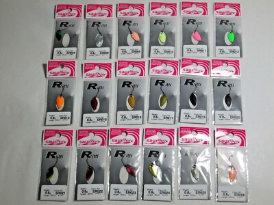 24532) sauribu Ritti 0.8g Trout Spoon SR color variations