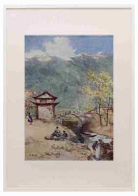 Kemp Emily G 1860 1939 The Face of China 1909 Tali Fu A3 A4 gerahmter Druck Bild
