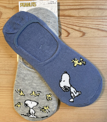 2er Pack Füßlinge - Peanuts - Snoopy & Woodstock  - Gr. 39 - 42 -