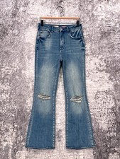 Anthropologie Jeans 27 Womens Pilcro The Icon Flare Distress Denim