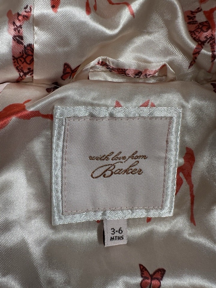 Baker By Ted Baker Baby Bunting 36 Mo Beige Faux Fur Winter Snowsuit