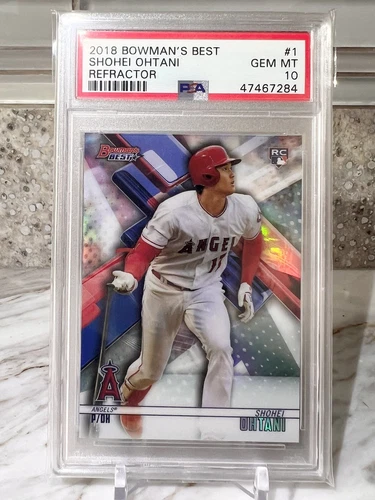 2018 Bowman's Best Refractor #1 Shohei Ohtani RC Rookie Gem Mint PSA 10