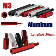 M3 Aluminum Alloy Male to Female Thread Pillar Hexagonal Connecting Nut