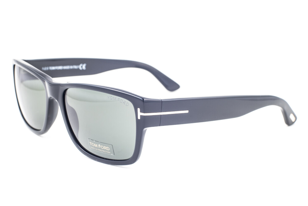 Tom Ford Mason Shiny Black / Green Sunglasses TF445 01N | eBay