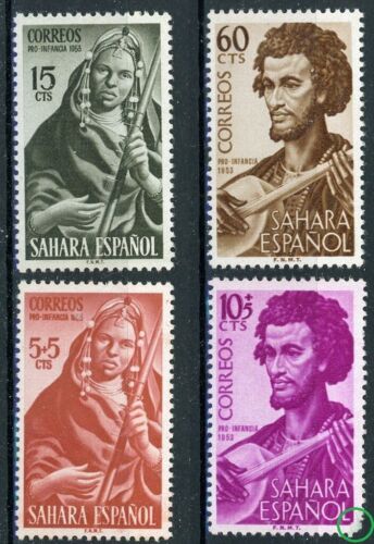 ss0004 Spanish Sahara - Sc#68-69, B25-26 MNH - Read Description