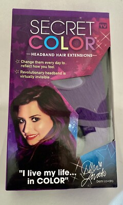 Secret Color,headband extensions -PURPLE ! AS SEEN ON TV! 2014,Fun!Demi Lovato