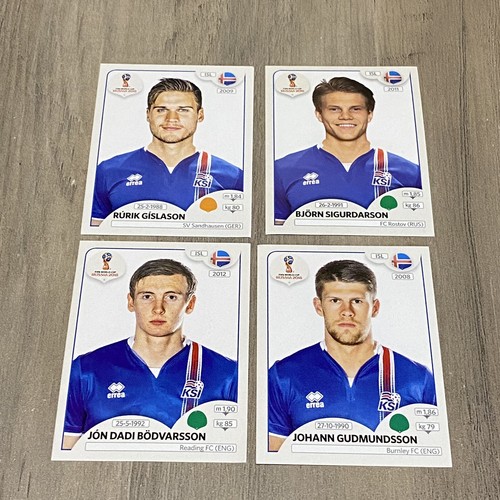 18 Fifa World Cup Iceland Team Stickers Lot Rurik Gislason Ebay