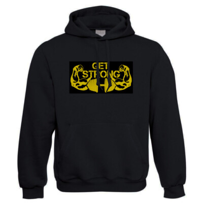 UGA UGA  Hoodie ''GET STRONG'' Hoody Kapuzenpullover Bodybuilding Fitness Gym