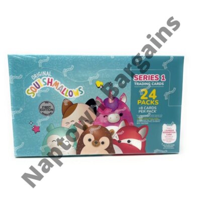 First 1st  Edition Squishmallows Trading Cards Hobby Box Sealed 24 Packs RARE!!