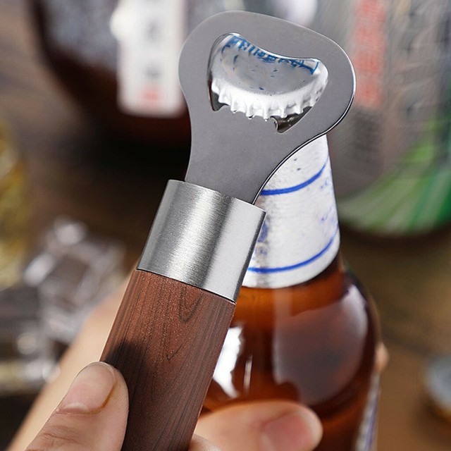 Large Flat Stainless Steel Speed Bottle Cap Opener Remover Bar Beer