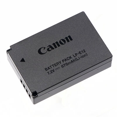 Genuine Original Canon LP-E12 Battery For EOS M M2 M10 M50 M100 100D LC-E12