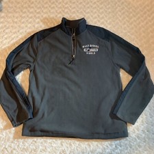 Walt Disney World Parks Small Pullover Fleece Jacket Pockets Quarter Zip