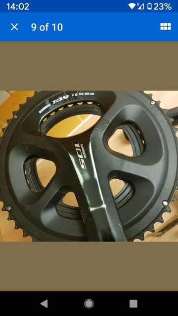 shimano 105 5800 11 speed compact chainset